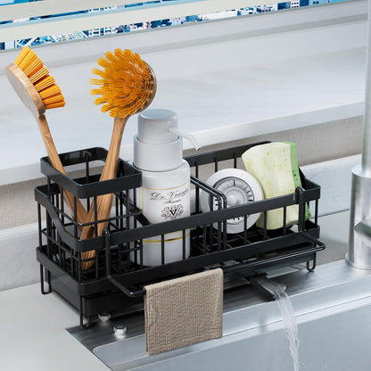 Organizador De Fregadero Cocina, Soporte Para Esponja, Escurridor De Platos De Acero Inoxidable, Porta Jabón, Organizador De Fregadero, Organización Del Fregadero De Cocina