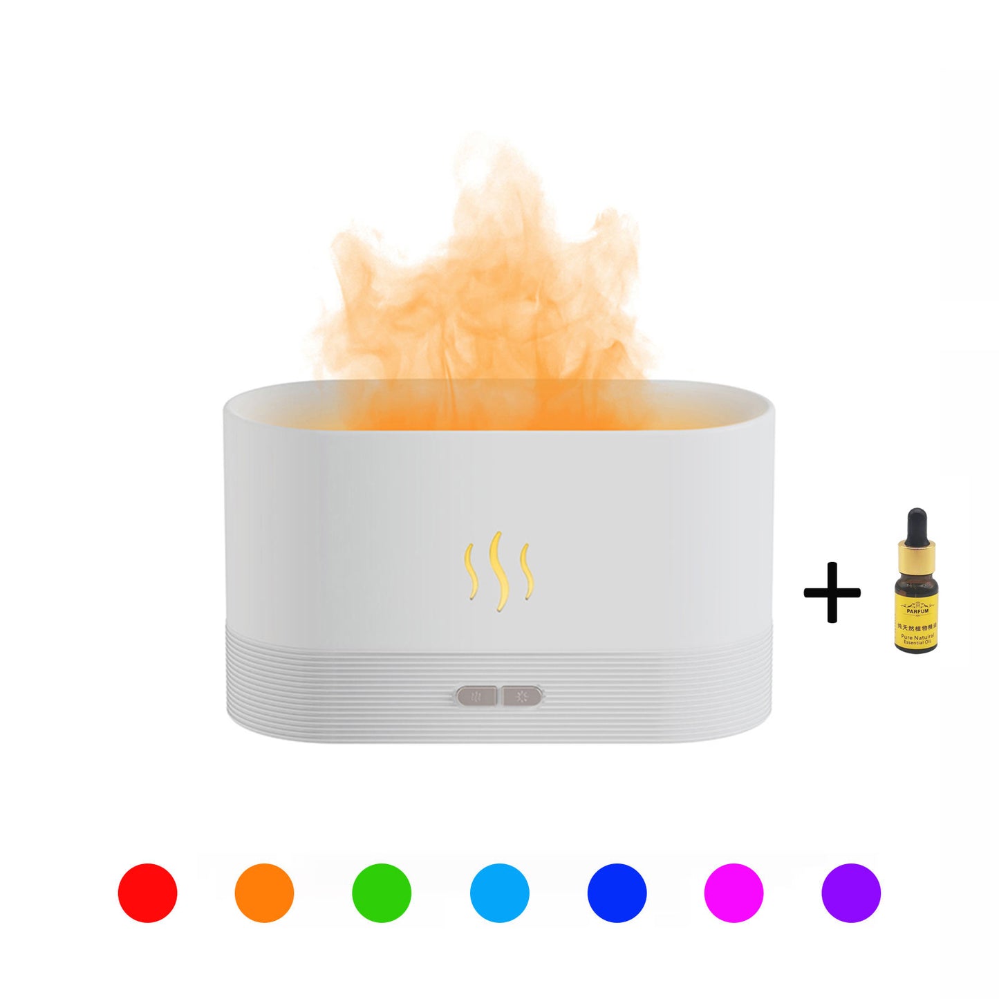 Best Selling USB Ultrasonic Flame Humidifier Led RGB Colorful Essential Oil Fire Flame Aroma Diffuser