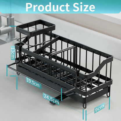Organizador De Fregadero Cocina, Soporte Para Esponja, Escurridor De Platos De Acero Inoxidable, Porta Jabón, Organizador De Fregadero, Organización Del Fregadero De Cocina